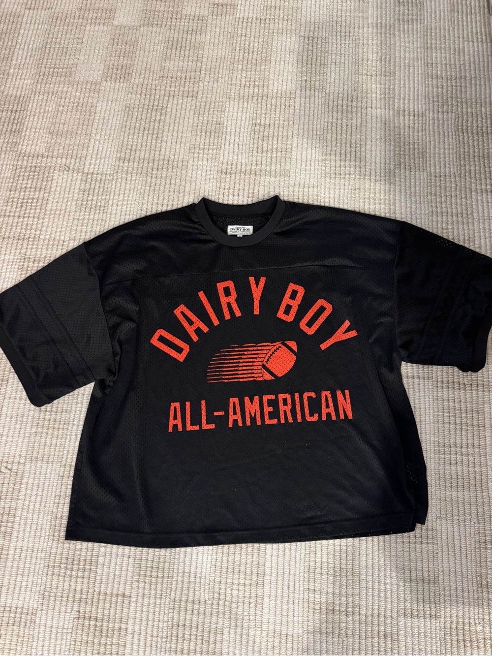 Dairy Boy All-American Short Sleeve jersey in Black & Red